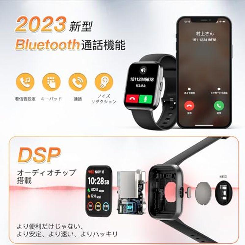 スマートウォッチ 通話機能付き Alexa iphone対応,2023年最新 スマートウォッチ 通話機能付き Alexa iphone対応,2023年最新
