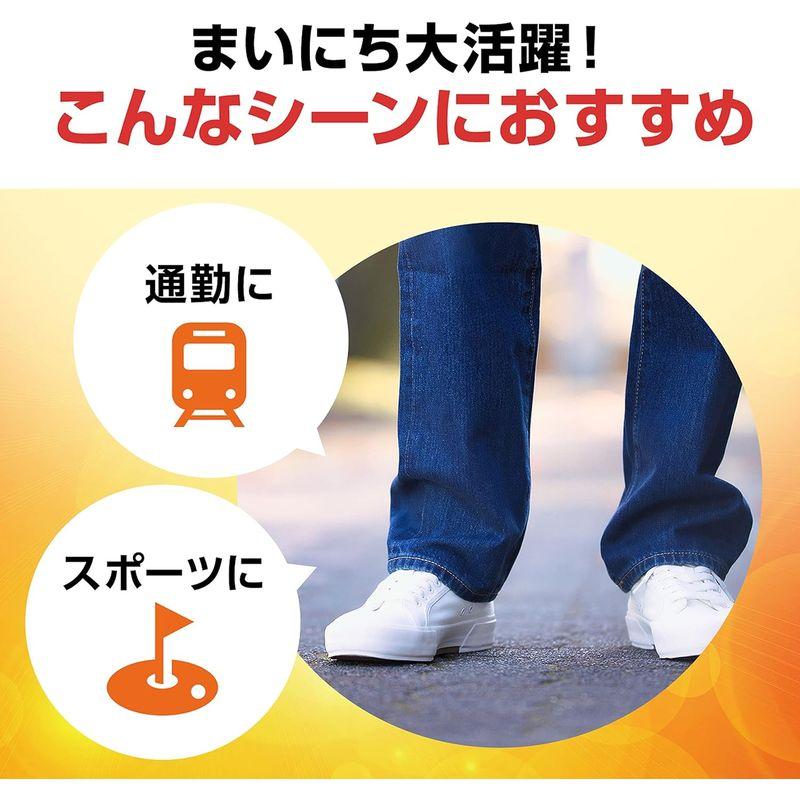 足の冷えないシリーズ桐灰カイロ くつ下用 甲に 貼る カイロ 黒 5足入 消臭｜olc-store｜07