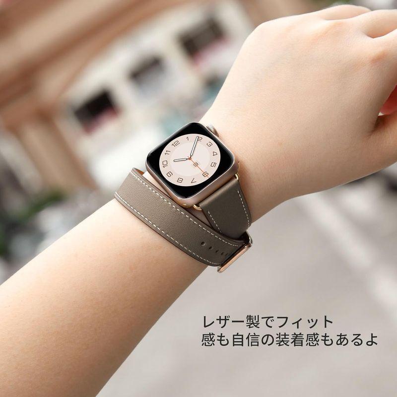 アップルウォッチ バンド コンパチブル apple watch レディース レザー 