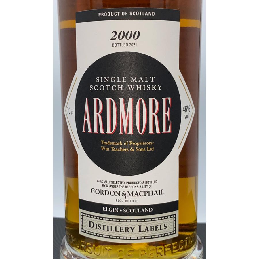 THE ARDMORE G&M社蒸留所ラベル アードモア2000-2021 70cl,46% : OLD