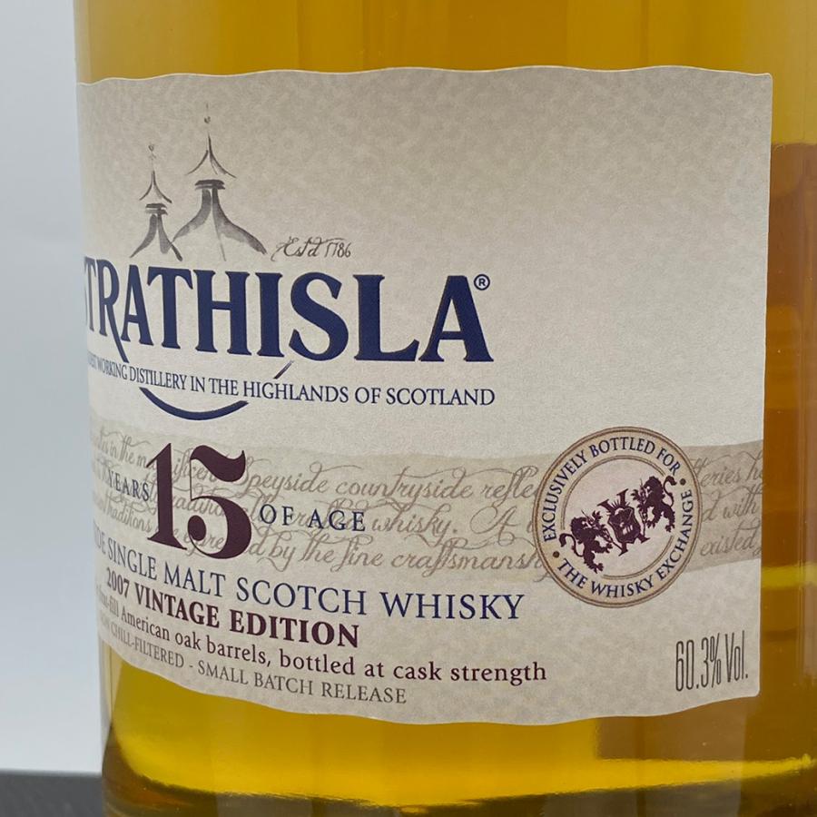 ストラスアイラ15年(2007) for THE WHISKY EXCHANGE 70cl,60.3% : OLD