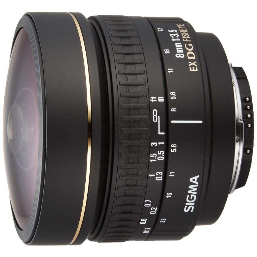 SIGMA 単焦点魚眼レンズ 8mm F3.5 EX DG CIRCULAR FISHEYE ニコン用 円周魚眼 フルサイズ対応 485597