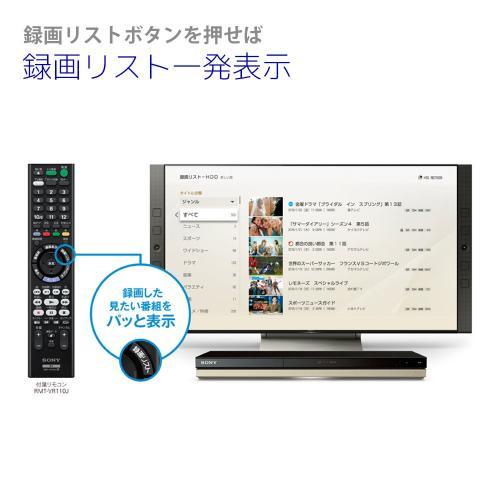 ソニー SONY ブルーレイディスク/DVDレコーダー 1TB 3チューナー 3番組 