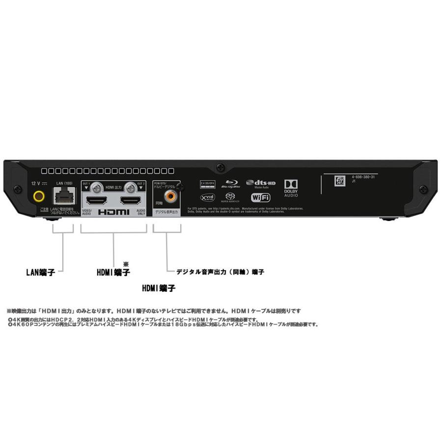 ソニー SONY ブルーレイプレーヤー/DVDプレーヤー UBP-X700 Ultra HD