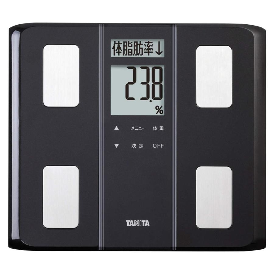 タニタ 体重 体組成計 50g 日本製 ブラック BC-331 BK ダブル液晶採用でわかりやすく見やすい -