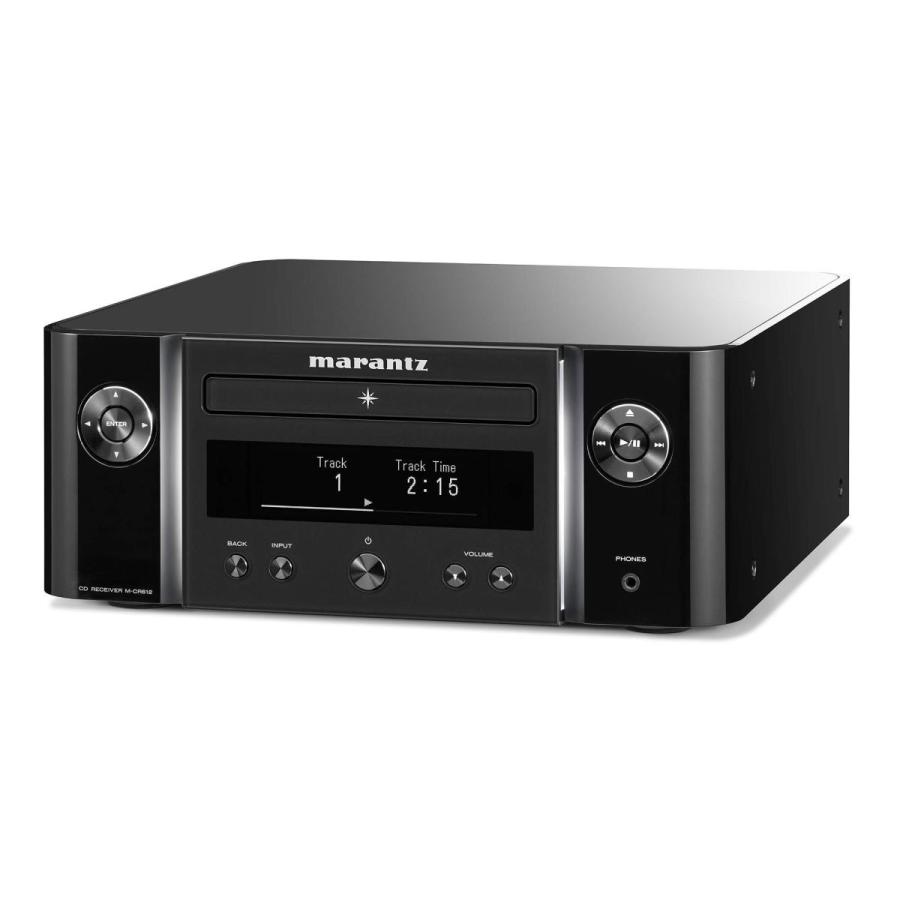 marantz CDレシーバー Bluetooth・Airplay2 ワイドFM対応/ハイレゾ音源対応 ブラック M-CR612