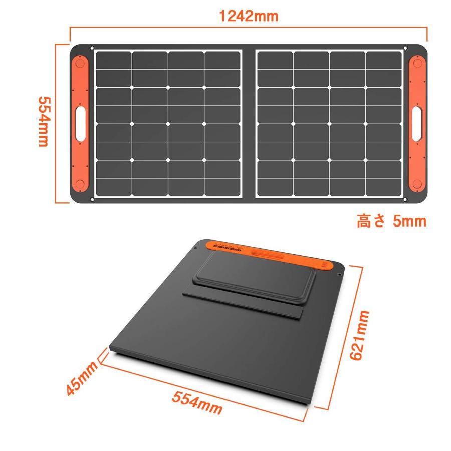 Jackery SolarSaga 100 ソーラーパネル 100W ソーラーチャージャー【DC出力/USB出力/折りたたみ式】スマホやタブレット 充電可能 DCポータブル電源充電器 高変換｜old-denki｜02