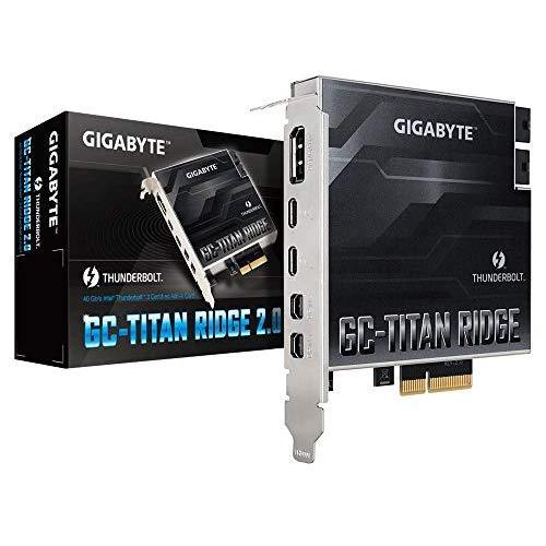 GIGABYTE GC-TITAN RIDGE 2.0 Thunderbolt3 拡張カード Intel Z490/H470チップセット搭載マザーボード用 IO2535
