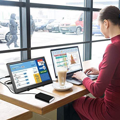 正規品 モバイルモニター 13.3インチポータブルモニター 1920x1080P IPS モバイル ディスプレイ HDMI/USB/スピーカー内蔵PCモニター サブモニター ゲーミングモニタ セ 【K2106912751】(12024円)