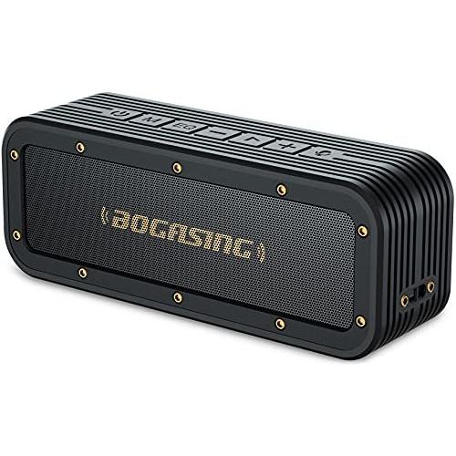 BOGASING M4 ワイヤレスポータブル Bluetooth スピーカー アウトドア IPX7 防水 防塵 耐衝撃 40W 高音質 重低音 ステレオ機能 マイク付き 最大24時間連続再生 US