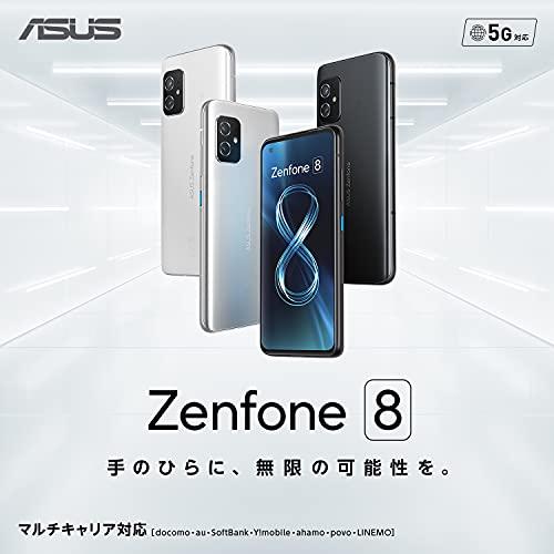 大人の上質  ASUS スマートフォン Zenfone 8 【日本正規代理店品】ZS590KS(8GB/128GB/Qualcomm Snapdragon 888 5G/5.9インチ / 防水・防塵(IP65/IP68)/Android 11/5G/ホライ