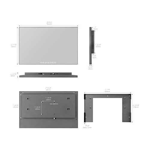 ★レア物 新品未開封 elecsung 22V型 Android TV 浴室用タッチスクリーンスマートミラーTV IP66防水テレビ Wi-Fi/Bluetoothと統合スピーカーを備えた 【MYK1176016867】(42237円)
