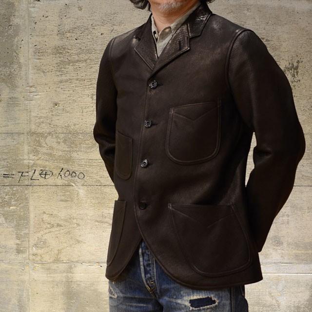 FREEWHEELERS（フリーホイーラーズ ） レザーサックコート DARIUS ディアスキン ジェット・ブラック  :fw1831007blk:OLD GOAT - 通販 - Yahoo!ショッピング