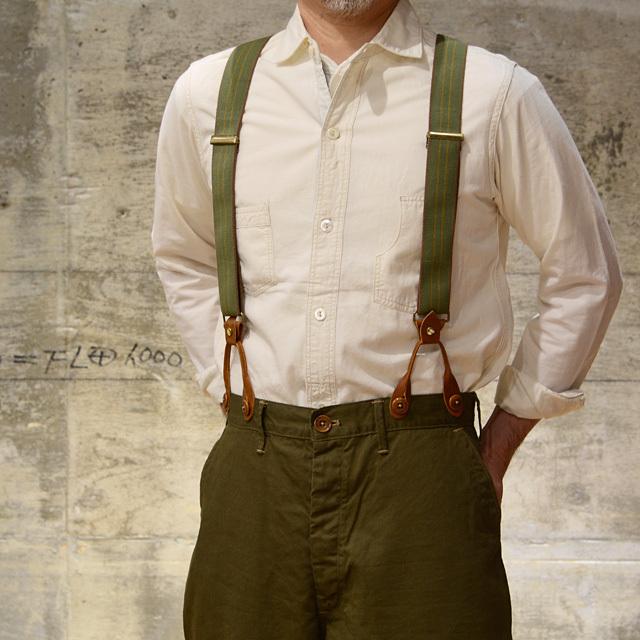 FREEWHEELERS フリーホイーラーズ サスペンダー HEAVY STRONGHOLD エバー・グリーン×マスタード×スモーク・ブラウン  :fw2117010:OLD GOAT - 通販 - Yahoo!ショッピング
