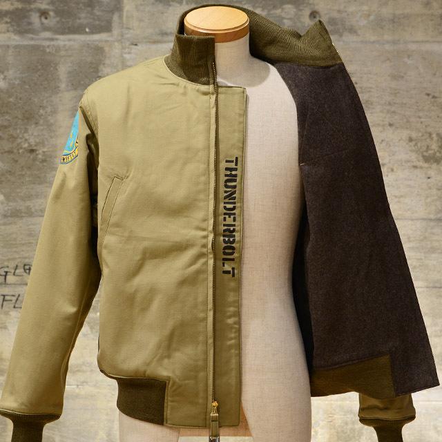 「超メルカリ市」 FREEWHEELERS フリーホイーラーズ ミリタリージャケット タンカースジャケット 70th TANK BATTALION COMPANY C ミリタリー・チノクロス ウールメルトン カーキ 【L1010710820】(36300円)