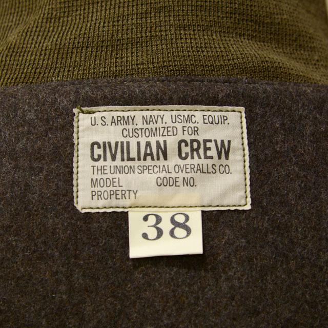 「超メルカリ市」 FREEWHEELERS フリーホイーラーズ ミリタリージャケット タンカースジャケット 70th TANK BATTALION COMPANY C ミリタリー・チノクロス ウールメルトン カーキ 【L1010710820】(36300円)