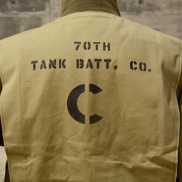 「超メルカリ市」 FREEWHEELERS フリーホイーラーズ ミリタリージャケット タンカースジャケット 70th TANK BATTALION COMPANY C ミリタリー・チノクロス ウールメルトン カーキ 【L1010710820】(36300円)