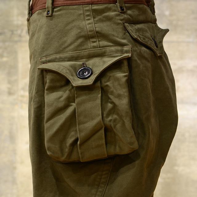 ［即日発送］ FREEWHEELERS フリーホイーラーズ ウインター・フライング・トラウザーズ TAILDRAGGER ヘビーウエイト・モールスキン ダーク・オリーブ 【KUE1010710507】(36300円)