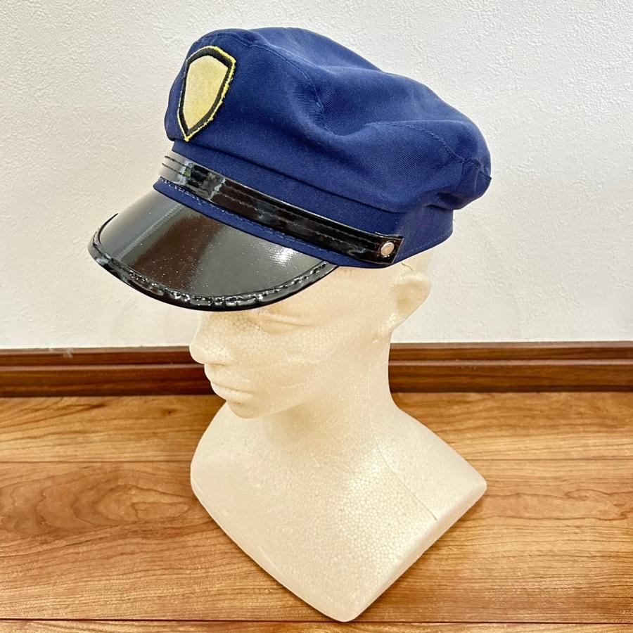 w^)b 警察官 帽子 キャップ ポリス 警備 制帽 なりきり コスプレ 仮装