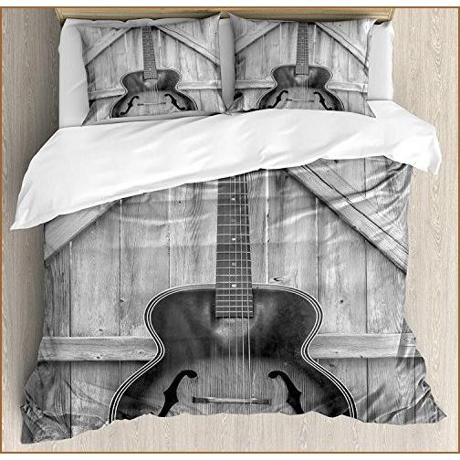 新規購入 Western 4 Piece Bedding Set Vintage Acoustic Instrument Guitar Hanged On Old Wooden Door Fences Country Ranch Duvet Cover Set Comforter Cove B081z9bjmy オールドツリー 通販 Yahoo ショッピング 日本産 Www Doctor Plan Com