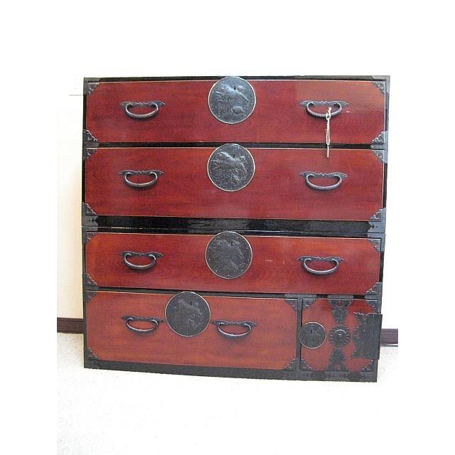 【中古品/USED】 獅子の丸金具欅二本松箪笥 [6-853] 【JS2577477310】(92571円)