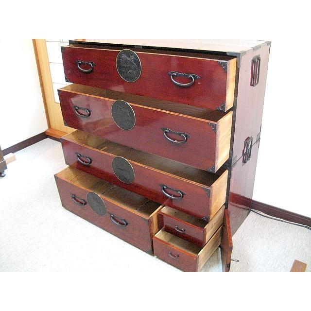 【中古品/USED】 獅子の丸金具欅二本松箪笥 [6-853] 【JS2577477310】(92571円)