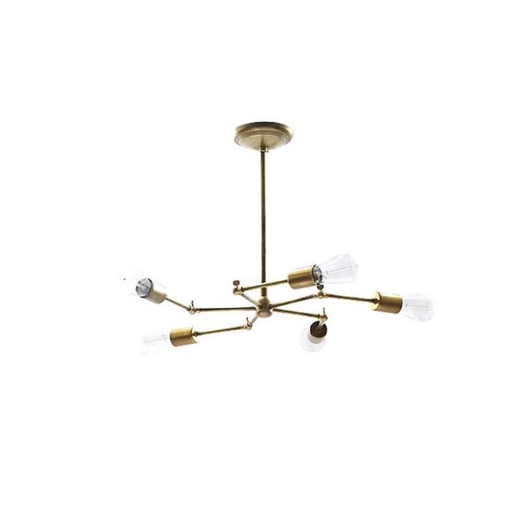 ACME FURNITURE アクメファニチャー SOLID BRASS LAMP 5ARM　ソリッドブラスランプ5アーム　ペンダントライト｜old｜02