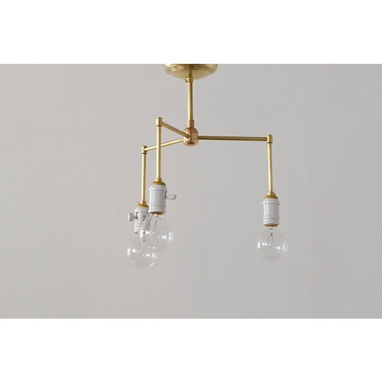 ACME FURNITURE アクメファニチャー SOLID BRASS LAMP 3ARM Porcelain
