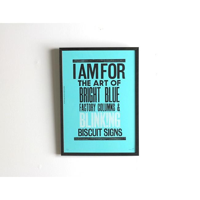 A TWO PIPE PROBLEM LETTERPRESS 　/I AM FOR THE ART OF BLIGHT BLUE Lサイズ | THE SUPERIOR LABOR | 01