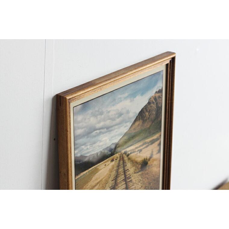 「The Railway Track」 （A3サイズ) + ACME FURNITURE アクメファニチャー WARNER PHOTO FRAME ワーナー フォト フレーム A4/A3 BROWN｜old｜04