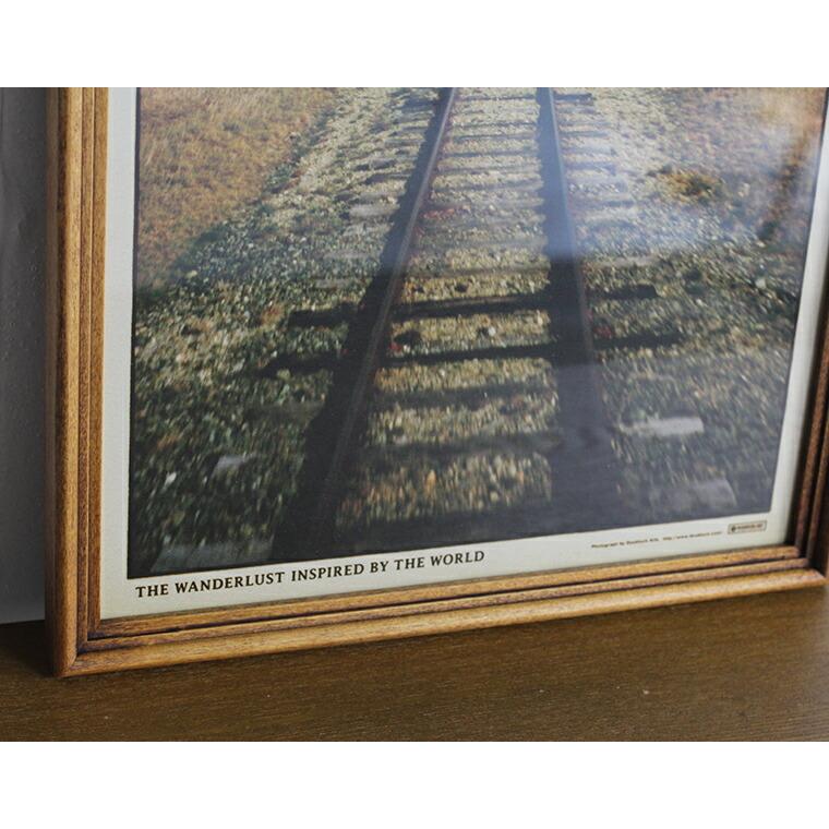 「The Railway Track」 （A3サイズ) + ACME FURNITURE アクメファニチャー WARNER PHOTO FRAME ワーナー フォト フレーム A4/A3 BROWN｜old｜05