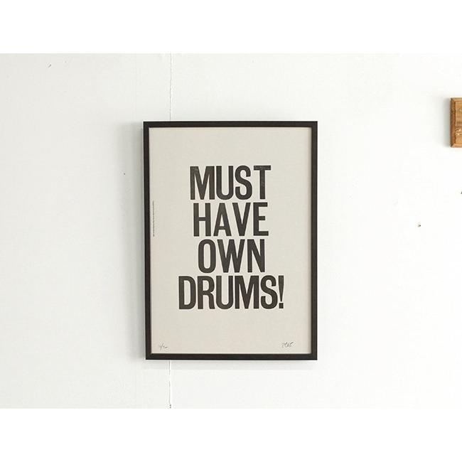 A TWO PIPE PROBLEM LETTERPRESS 　MUST HAVE OWN DRUMS Lサイズ |  | 01
