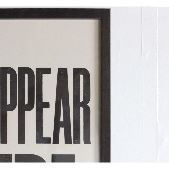 A TWO PIPE PROBLEM LETTERPRESS DISAPPEAR POSTER Mサイズ｜old｜04