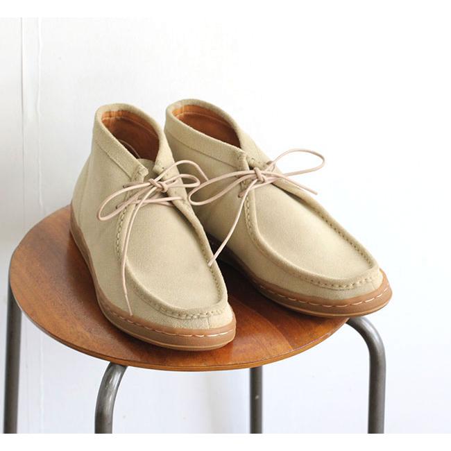 SALE30%OFF // MANEBU マネブ BOO MID SUEDE BEIGE ワラビーブーツ
