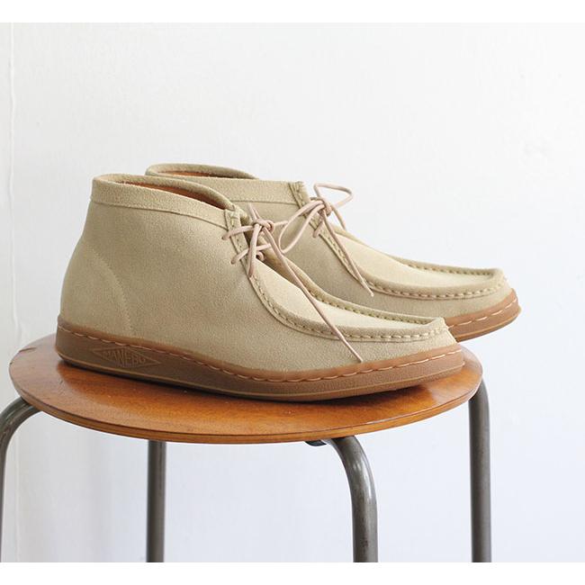 SALE30%OFF // MANEBU マネブ BOO MID SUEDE BEIGE ワラビーブーツ