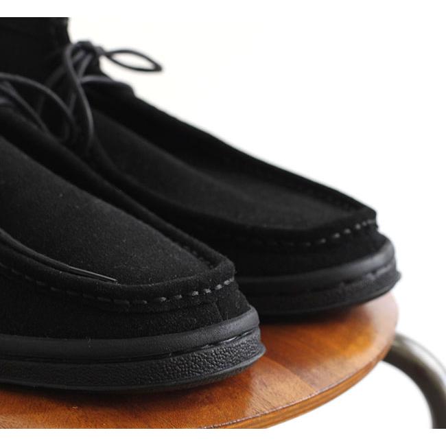 MANEBU マネブ BOO MID SUEDE BLACK ワラビーブーツ ブラック MNB-032