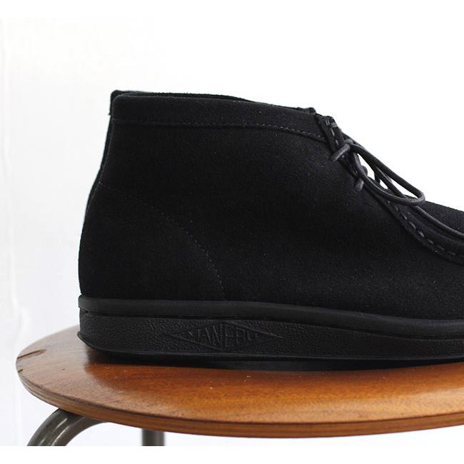 MANEBU マネブ BOO MID SUEDE BLACK ワラビーブーツ ブラック MNB-032