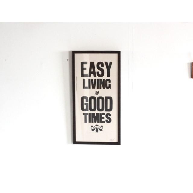 A TWO PIPE PROBLEM LETTERPRESS EASY LIVING Mサイズ 再入荷 : O.L.D