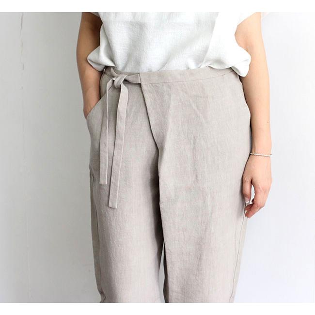 Evam Eva エヴァムエヴァ リネン ラップ パンツ Linen Wrap Pants E2t004 O L D 通販 Yahoo ショッピング