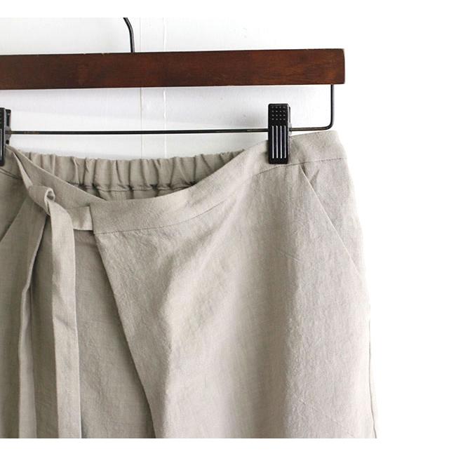 Evam Eva エヴァムエヴァ リネン ラップ パンツ Linen Wrap Pants E2t004 O L D 通販 Yahoo ショッピング
