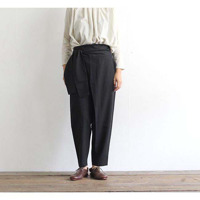 evam eva エヴァムエヴァ コットンシルクラップパンツ cotton silk