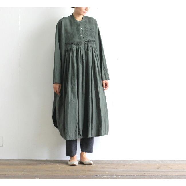 Mizuiro Ind ミズイロインド ピンタック刺繍シャツワンピース 3 O L D 通販 Yahoo ショッピング