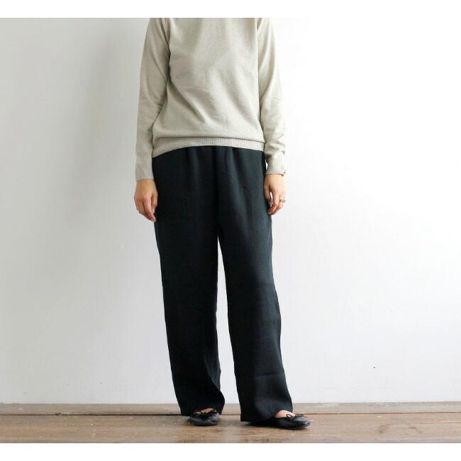 evam eva エヴァムエヴァ リネンワイドパンツ linen wide pants V213T919