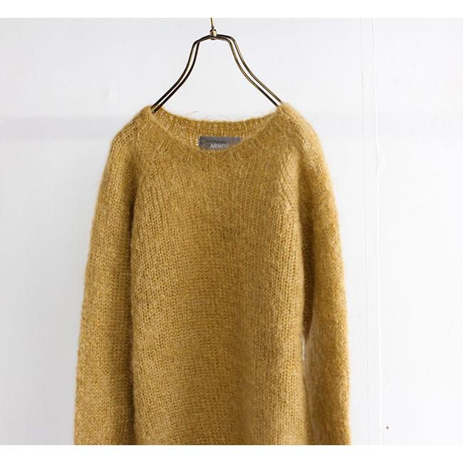 ARMEN アーメン モヘア プルオーバーニット JNAMP1661 KID MOHAIR CREW NECK SADDLE SHOULDER P/O｜old｜13