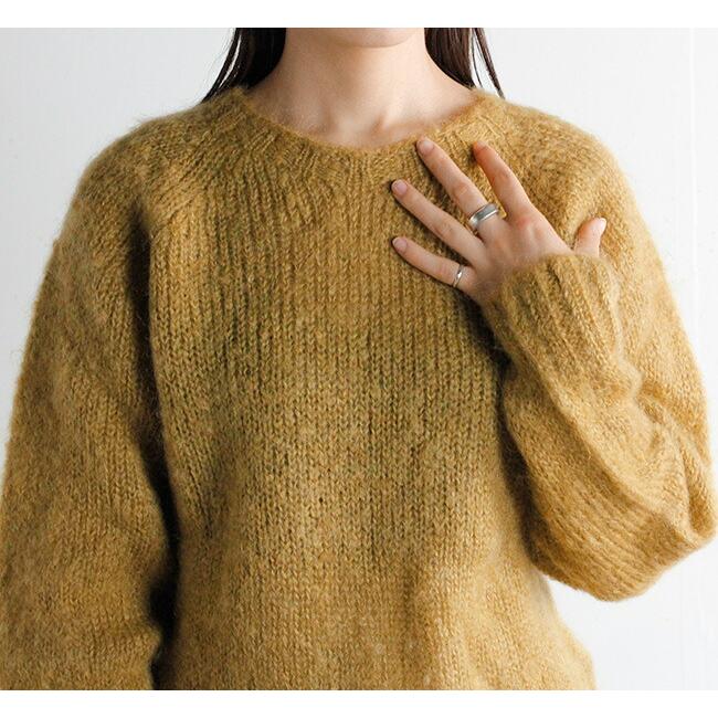 ARMEN アーメン モヘア プルオーバーニット JNAMP1661 KID MOHAIR CREW NECK SADDLE SHOULDER P/O｜old｜04