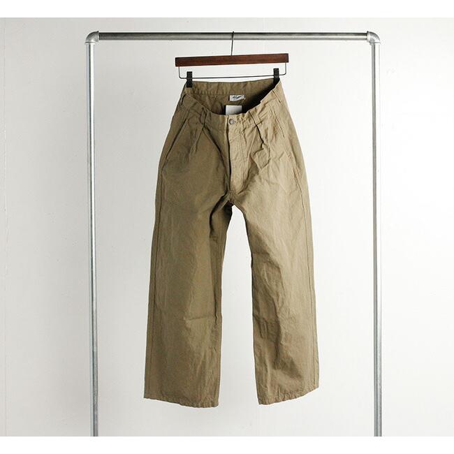 ARMEN アーメン　ワンタックワークパンツ　リネン ARMEN アーメン ワンタックパンツ NAM1203KCL COTTON LINEN ONE