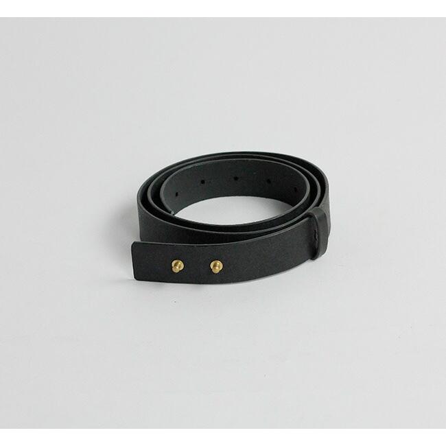 evam eva レザーベルト ブラック　30mm evam eva _ leather belt -30mm- / Black | R1