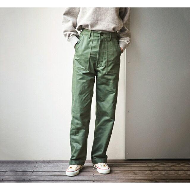 orslow オアスロウ レディース ハイウエストファティーグパンツ