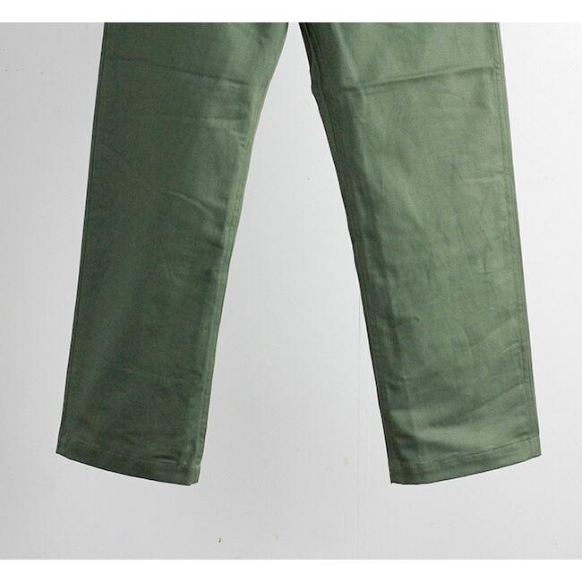 Herill オリーブ ワークパンツ ハイウエスト Herill オリーブ ワークパンツ ハイウエスト