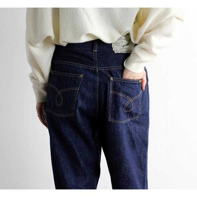 【美品】orSlowオアスロウ　デニム　レディース　ロールアップ　ハイウエスト orslow オアスロウ High Waist Denim Pants JASMIN ハイウエスト
